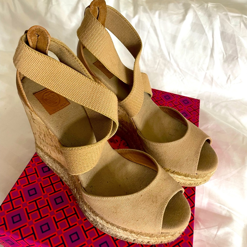 Peep-Toe-Cork wedge